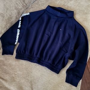 Tommy Hilfiger Navy Cropped Sweatshirt